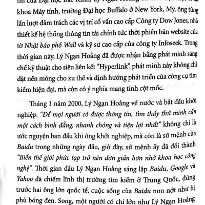Lý Ngạn Hoằng Và Baidu (Seri Tủ Sách Doanh Nhân Hàng Đầu Châu Á)