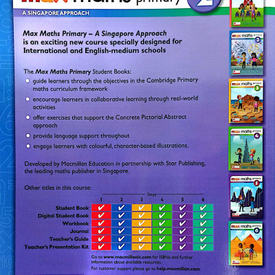 Max Maths Primary A Singapore Approach Grade 2 Student Book