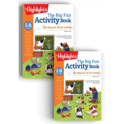 Sách big fun activity books sẵn sàng cho bé tới trường - bộ 6 cuốn, in màu ( 2 -  7 tuổi )