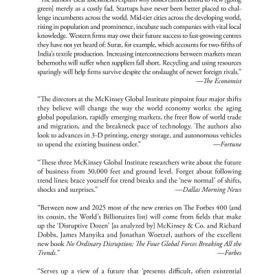 No Ordinary Disruption: The Four Global Forces Breaking All The Trends