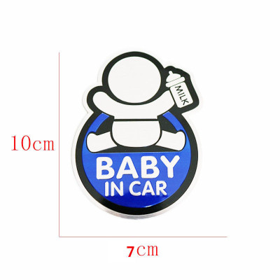Tem Baby In Car bằng NHÔM dán trang trí ô tô xe hơi