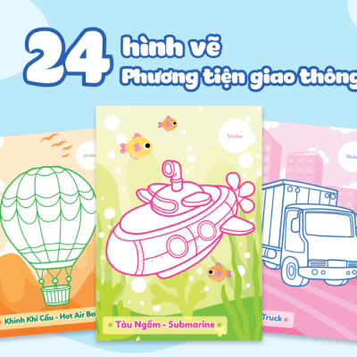 Combo Tô màu Khám Phá (Bộ 5 Cuốn) - MEGA
