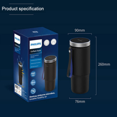 Máy khử mùi, lọc không khí dạng cốc trên xe ô tô Philips GP5601. Hàng châu Mỹ chính hãng