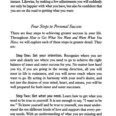 How To Get What You Want And Want What You Have: A Practical and Spiritual Guide to Personal Success