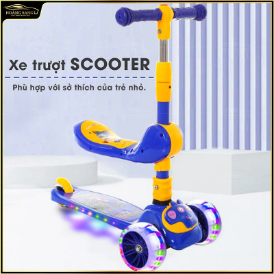 Xe Trượt Scooter Cao Cấp 3 Bánh Phát Sáng Mẫu Mới 2024 - Hàng chính hãng