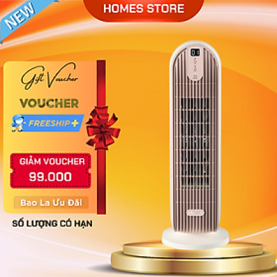 Quạt Sưởi Điện Gốm Gia Đình Bear DNQ-C20H5 Không Khô Da Tự Động Ngắt Điện Khi Đổ Công Suất 2000 W - Hàng Nhập Khẩu