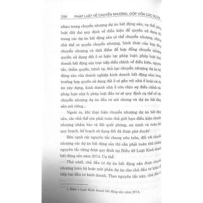 Pháp luật về chuyển nhượng, góp vốn các dự án bất động sản của doanh nghiệp kinh doanh bất động sản