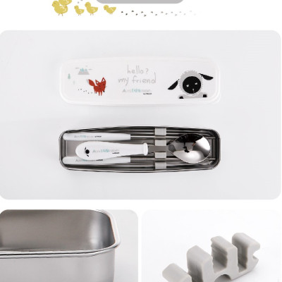 Bộ muỗng đũa tập ăn STENLOCK cho bé (Chính hãng Hàn Quốc)