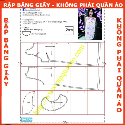 Rập giấy mã 450 (BẢN VẼ) - Rập đầm