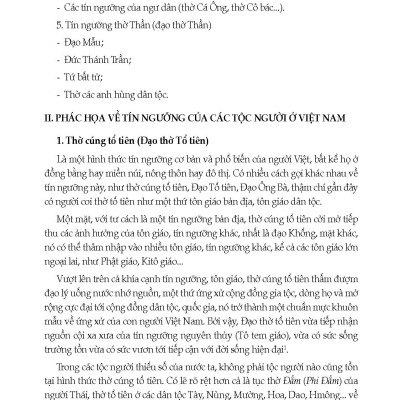 Tín Ngưỡng Của Các Dân Tộc Việt Nam (Tái bản 2025)