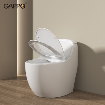 BỒN CẦU ĐẶT SÀN 1 KHỐI KÉT LIỀN NHẬP KHẨU NGA GAPPO GM501 MEN TUYẾT - HÀNG CHÍNH HÃNG