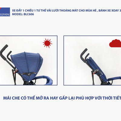 Xe đẩy lưới siêu nhẹ - thoáng khí