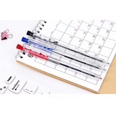 10 cây Bút Bi Bấm Ngòi Nét 0.7mm-B14