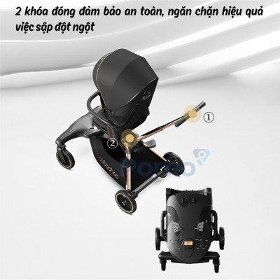 Xe đẩy Baobaohao V16 cho bé - Mẫu xe trendy nhất mùa hè năm 2024