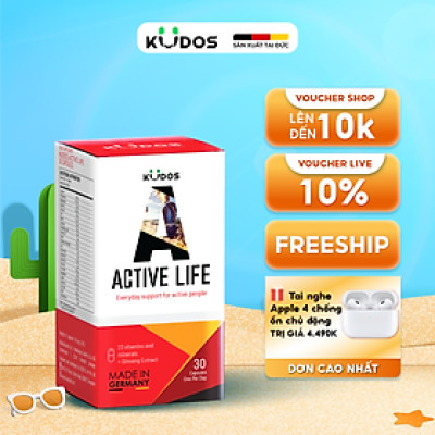 Thực phẩm bảo vệ sức khỏe KUDOS ACTIVE LIFE (30 viên/hộp)