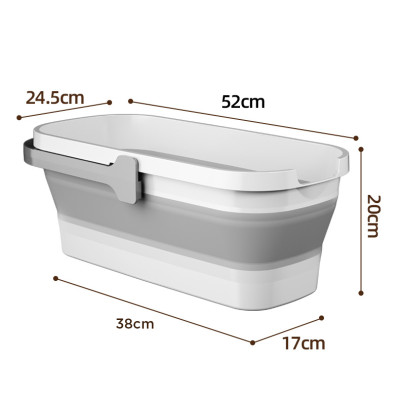 Xô Nhựa Cao Cấp Gấp Gọn Đa Năng Damas, Xô Nước Lau Nhà Vệ Sinh Nhà Cửa  - Chất Liệu Nhựa PP An Toàn Cho Người Tiêu Dùng - Dung Tích 12L Phù Hợp Với Nhiều Nhu Cầu Sử Dụng: Rửa Xe, Câu Cá, Để Đồ Đạc,...Thiết Kế Kèm Quai Xách Tay Thuận Tiện Di Chuyển