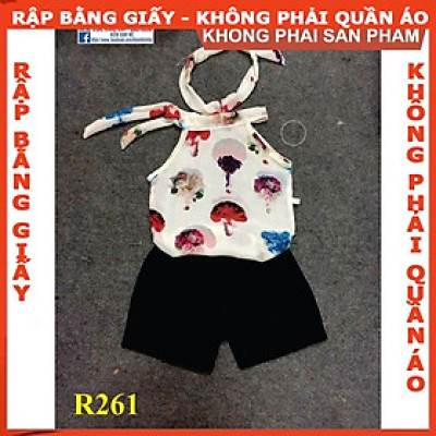 Rập giấy A0 mã R261 (BẢN VẼ) - rập bộ bé