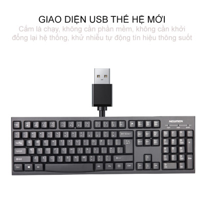 Bàn phím văn phòng có dây Newmen E007-Hàng chính hãng