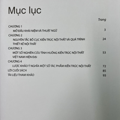 Sách - Kiến trúc nội thất