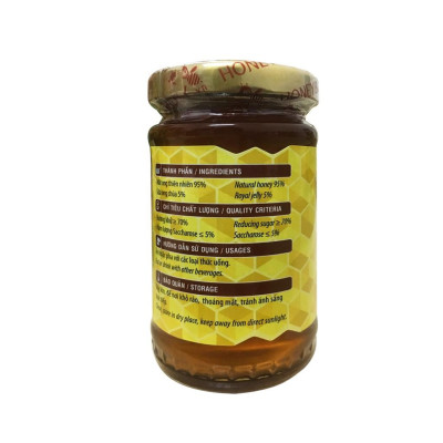 Mật ong thiên nhiên 5 sạch Honeyboy 1kg và Mật ong sữa chúa Honeyboy 100ml