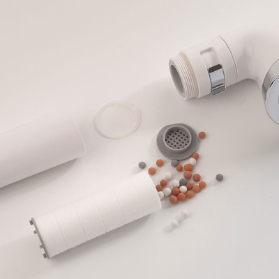 Bộ tay dây sen siêu tăng áp lõi lọc Vitamin- khoáng chất Eurolife EL-118SH (Trắng)