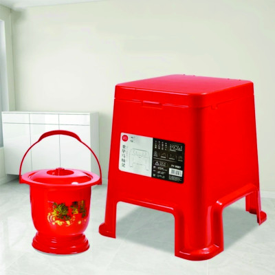 Bồn Cầu Di Động Ghế Đi Vệ Sinh Trong Nhà Chính Hãng Có Chân Đế Chống Trơn Trượt