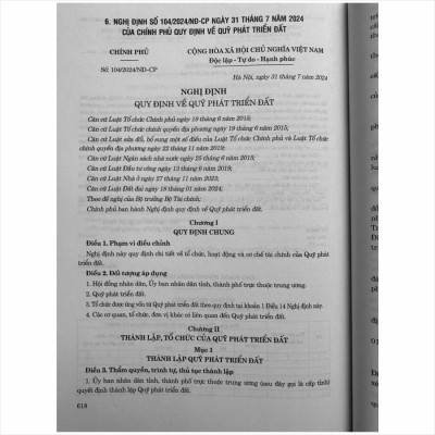 Sách Luật Đất Đai sửa đổi, bổ sung năm 2024 và Các Văn Bản Hướng Dẫn Thi Hành - V2478TP