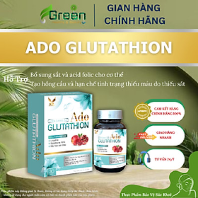 [TPBVSK] Viên Sáng Da Ado GLUTATHION - Hỗ trợ sáng da, giảm nám
