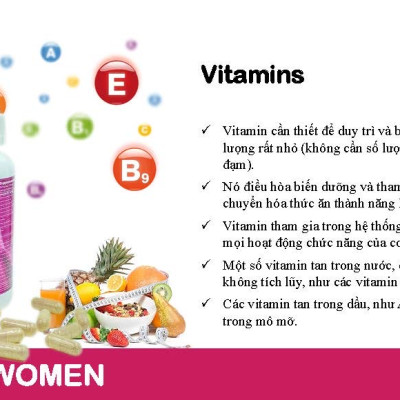 Viên uống bổ sung Vitamin khoáng chất NUTRIWOMEN Damode dành cho nữ lọ 100 viên