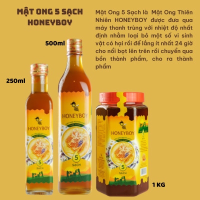 Mật Ong 5 Sạch Honeyboy 250ml