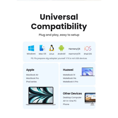 Chuột không dây 2.4G UGREEN MU105 | 4 mức điều chỉnh DPI | Độ yên tĩnh cao | Bảo Hành 18 Tháng - Hàng Chính Hãng