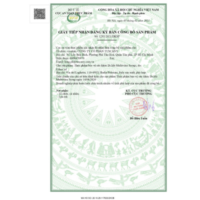 Multivitas Syrup, Bổ Sung Vitamin và khoáng chất, Siro giúp bé ăn ngon, tăng cường sức đề kháng - Drlife