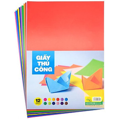 Giấy Thủ Công 12 Màu A4 - The Sun