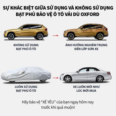 Bạt trùm xe ô tô Toyota Veloz Cross vải dù oxford cao cấp , áo bạt phủ trùm che kín che nắng