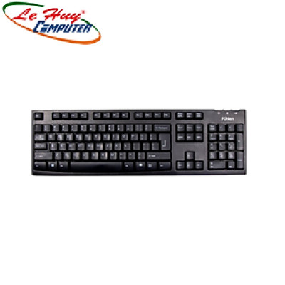 Bàn Phím Không Dây FUHLEN L411W (Wireless 2.4GHZ/Đen) Hàng Chính Hãng