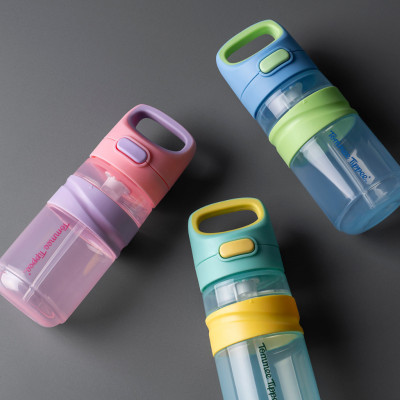 Bình Uống Nước Tommee Tippee On The Go Straw 500ml – Cho Bé Từ 18 Tháng, Hồng