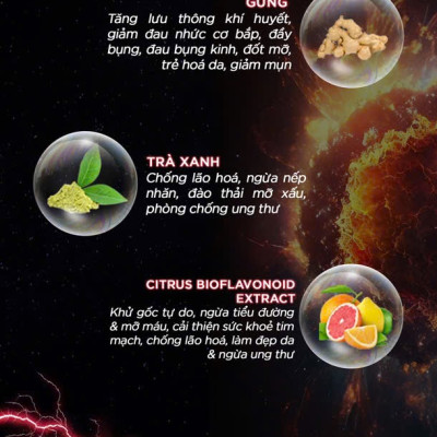 DMAXX thức uống bổ sung vitamin năng lượng không đường DAMODE 91 gói màu đỏ mỗi gói 2,2gr