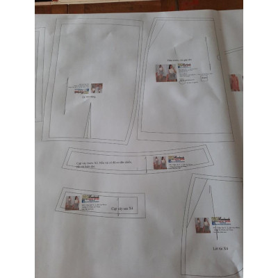 Rập giấy A0 đầm nữ mã 624 (BẢN VẼ)