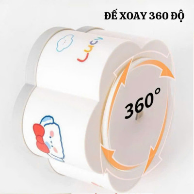Hộp Đựng Bút Xoay 360 Thiết Kế Bông Hoa 6 Ngăn – Hộp Đựng Văn Phòng Phẩm Để Bàn - HÀNG CHÍNH HÃNG MINIIN