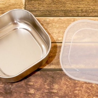 Hộp inox đựng thực phẩm có nắp đậy an toàn Echo - hàng nội địa Nhật Bản (#Made in Japan)