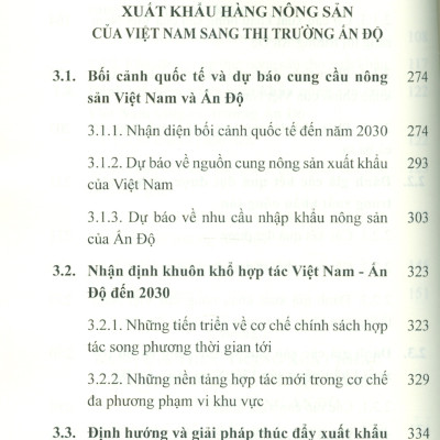 Thúc Đẩy Xuất Khẩu Hàng Nông Sản Của Việt Nam Sang Thị Trường Ấn Độ (Sách chuyên khảo) -  PGS. TS. Nguyễn Xuân Trung chủ biên 