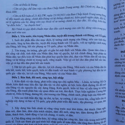Sách Quy Định Thi Hành Điều Lệ Đảng năm 2025 - V2536D