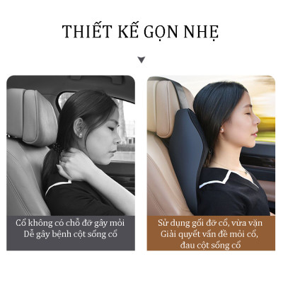 Gối Tựa Đầu Cao Su Non Cao Cấp Xe Ô Tô - Gối Đầu Cao Su Non Giành Cho Xe Ô Tô