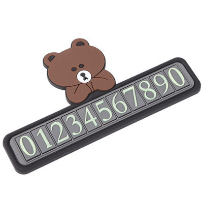 Bảng ghi số điện thoại nhựa dẻo trên ô tô