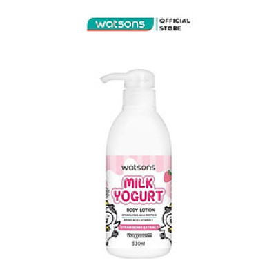 Sữa Dưỡng Thể Watsons Sữa Chua & Dâu Tây 530ml (Usagyuuun)