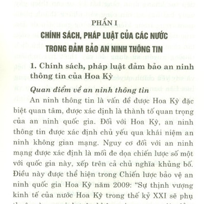 Chính Sách, Pháp Luật Về An Ninh Thông Tin Của Các Nước Trên Thế Giới