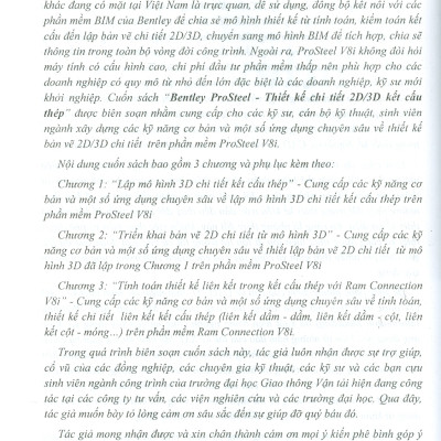 Bentley Prosteel V8i - Thiết Kế Chi Tiết 2D/3D Kết Cấu Thép