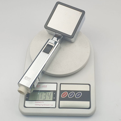 Bộ tay dây sen siêu tăng áp vuông Eurolife EL-113SH (Trắng bạc)