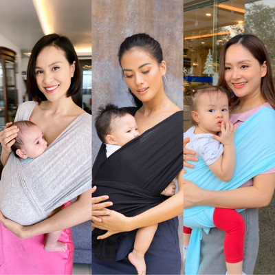[Cao Cấp] Địu Vải Em Bé Sling Baby Sling Flex/Flex Plus Dễ Địu Êm Vai An Toàn Cho Bé 0–24 Tháng