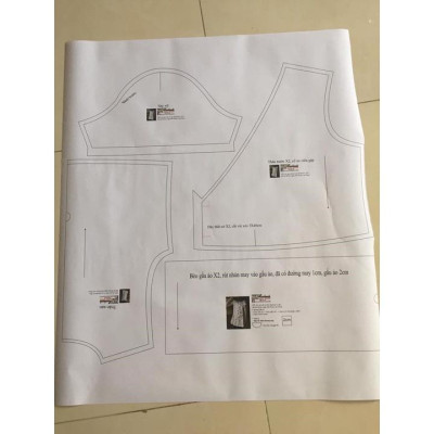 Rập giấy A0 mã 1473 -bộ đùi tay phồng (BẢN VẼ)